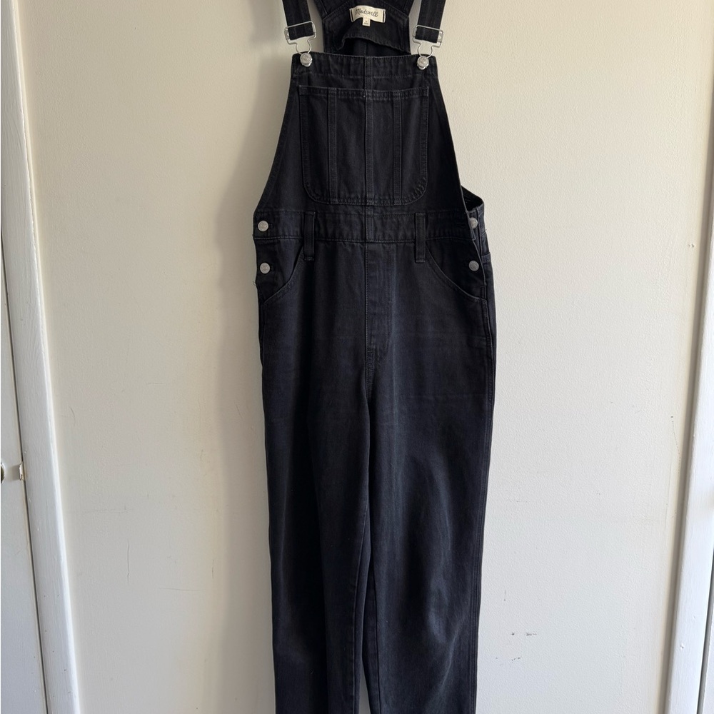 Madewell Black Denim Overalls